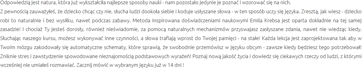 Efektywna Metoda Nauki Rzeszów